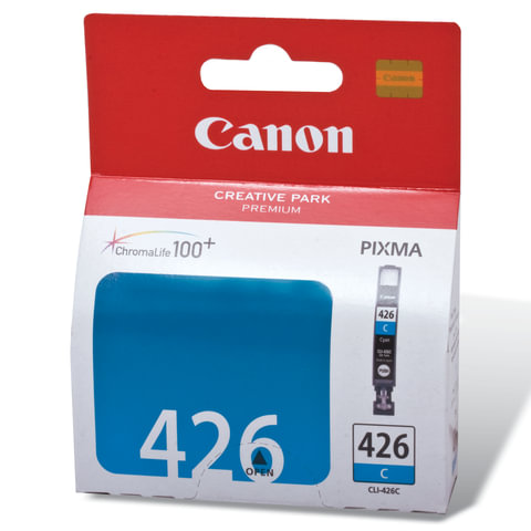 Картридж струйный CANON (CLI-426C) Pixma MG5140/MG5240/MG6140/MG8140, голубой, оригинальный, 446 стр, 4557B001