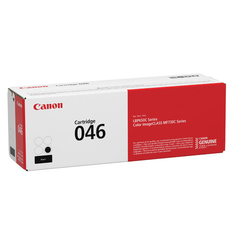 Картридж лазерный CANON (046) i-SENSYS LBP653Cdw/654Cx/MF732Cdw/734Cdw, черный, ресурс 2200 страниц, оригинальный, 1250C002